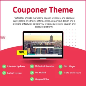 Couponer Coupons & Discounts WordPress Theme (GPL)